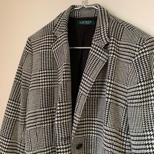 Ralph Lauren black and white blazer